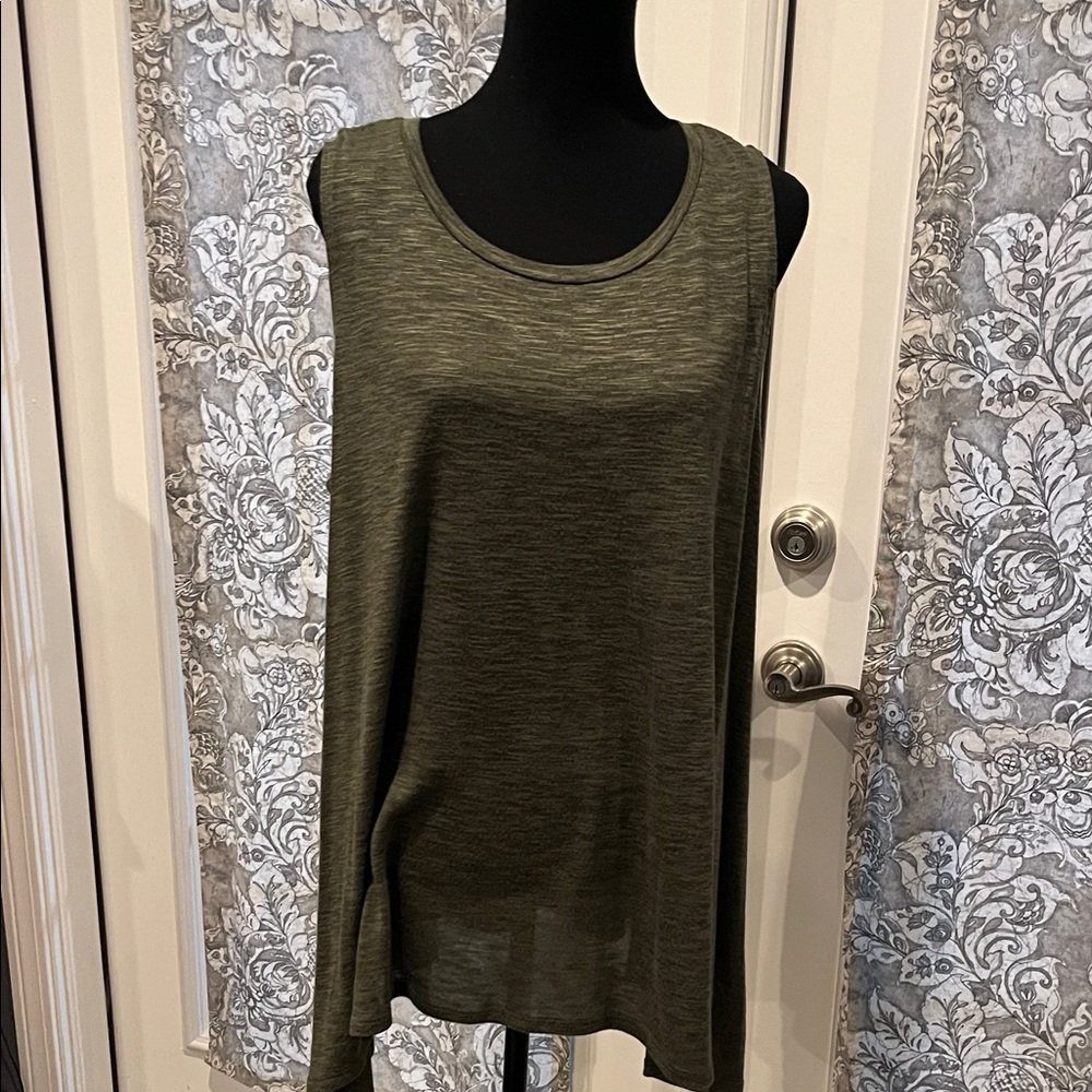 Papermoon Dark Olive Tank Top